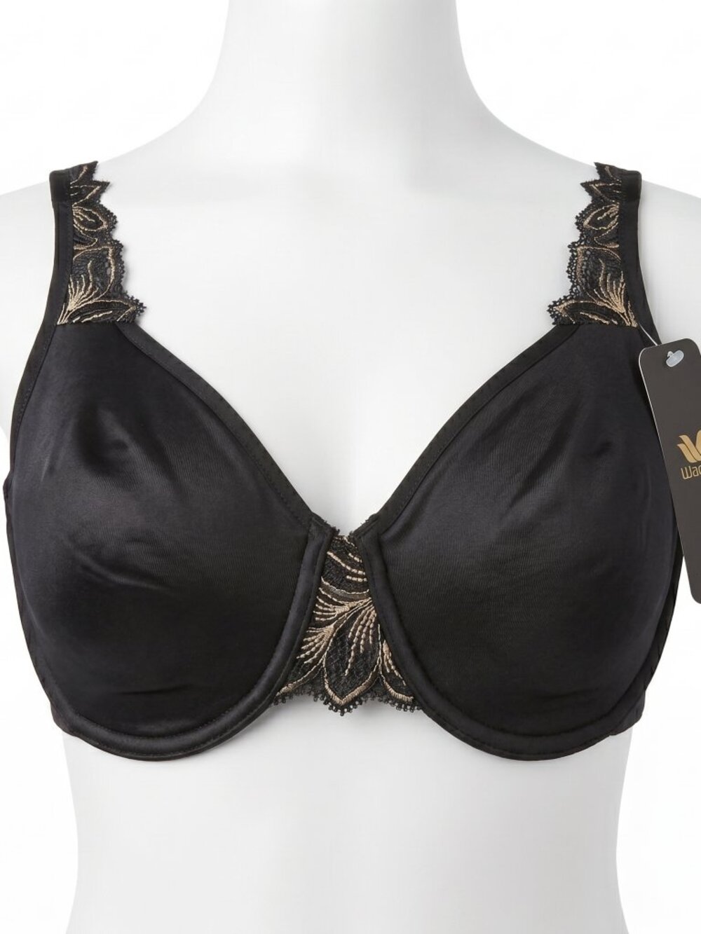 Wacoal Hidden Talents Bra 32DDD NWT Black Seamless Underwire 85516 Full Coverage